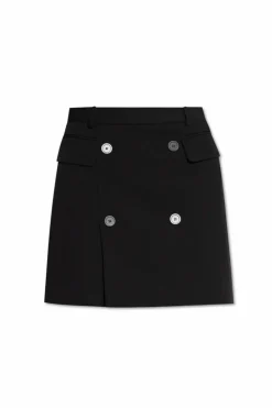 Balenciaga BLACK Skirt with decorative buttons