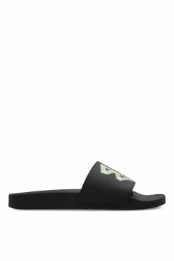 Balenciaga BLACK Slides with logo