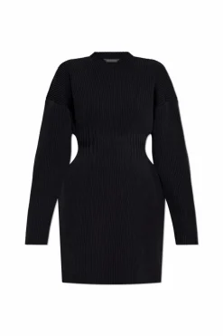 Balenciaga BLACK Striped dress