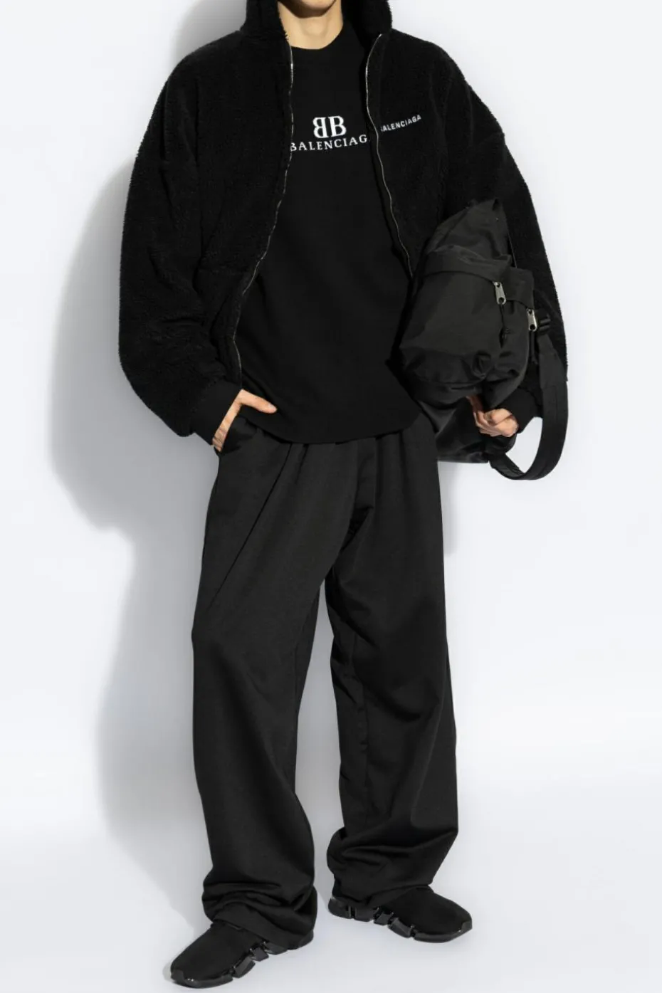 Balenciaga BLACK Sweater with logo