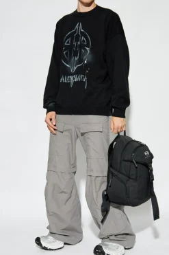 Balenciaga BLACK Sweater with logo