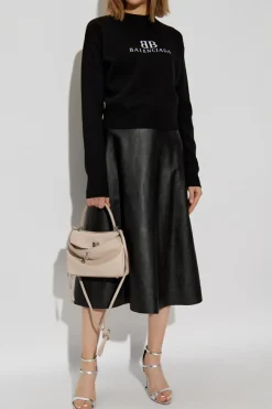 Balenciaga BLACK Sweater with logo