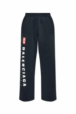 Balenciaga BLACK Sweatpants with printed logo