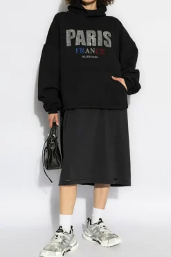 Balenciaga BLACK Sweatshirt with logo