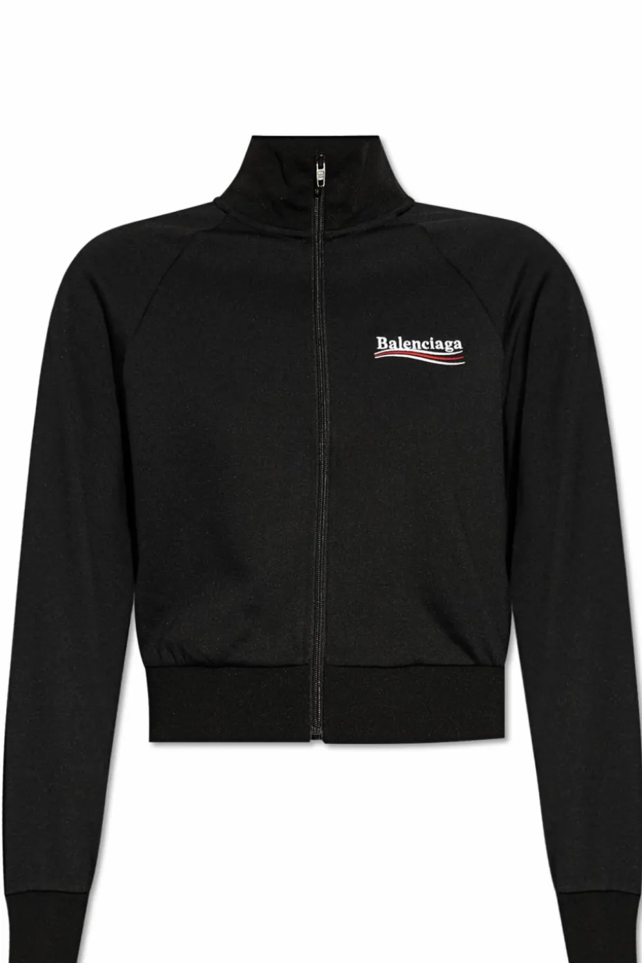 Balenciaga BLACK Sweatshirt with stand-up collar