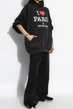 Balenciaga BLACK Sweatshirt with logo
