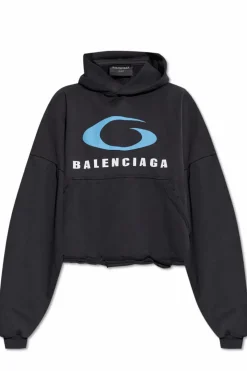 Balenciaga BLACK Sweatshirt with vintage effect