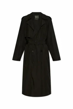 Balenciaga BLACK Trench coat with belt