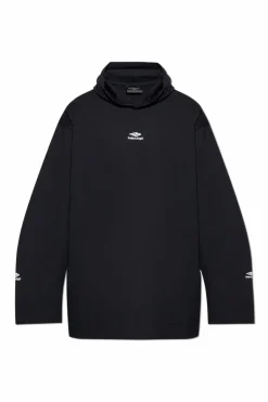 Balenciaga BLACK T-shirt from the Skiwear collection