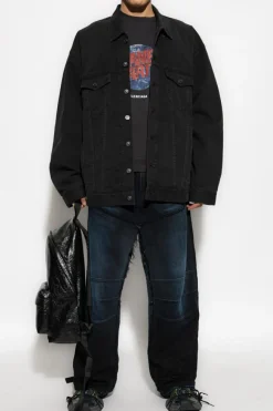 Balenciaga BLACK T-shirt with vintage effect