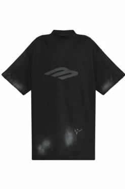 Balenciaga BLACK T-shirt with logo