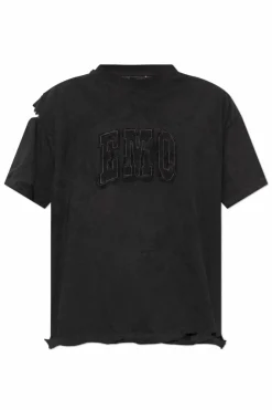 Balenciaga BLACK T-shirt with logo