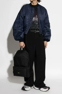 Balenciaga BLACK T-shirt with colorful print