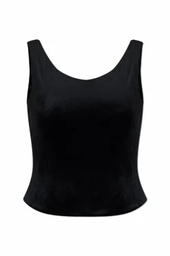 Balenciaga BLACK Velvet spaghetti strap top