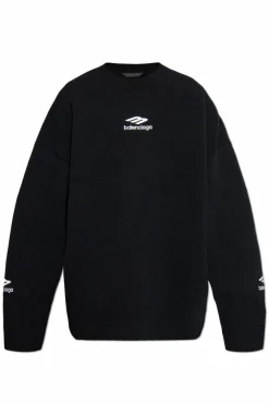 Balenciaga BLACK Wool sweater from the Skiwear collection