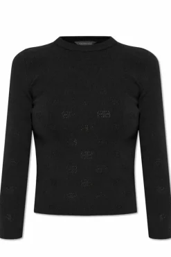 Balenciaga BLACK Wool Top