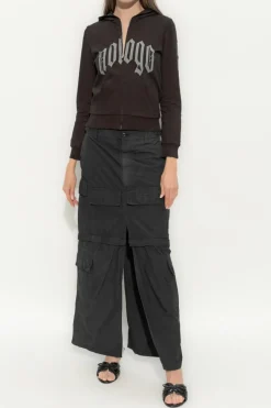 Balenciaga BLACK Zip-up Hoodie