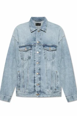 Balenciaga BLUE Denim jacket with vintage effect