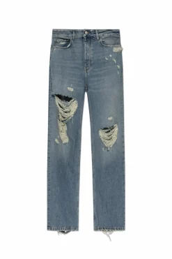 Balenciaga BLUE Distressed Effect Jeans