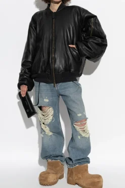 Balenciaga BLUE Distressed Effect Jeans