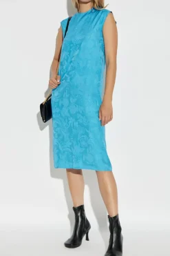Balenciaga BLUE Dress with silk finishing