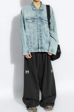 Balenciaga BLUE Jacket with combined materials