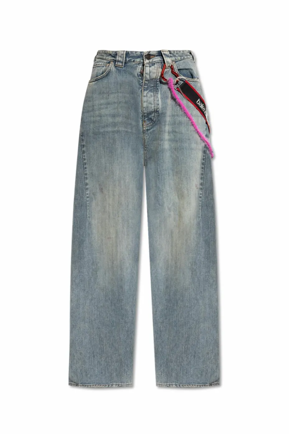 Balenciaga BLUE Jeans with decorative appliqués