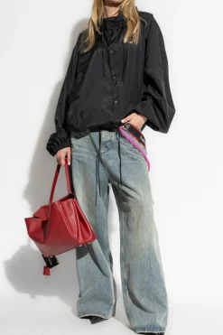 Balenciaga BLUE Jeans with decorative appliqués