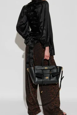 Balenciaga BROWN Animal print pants