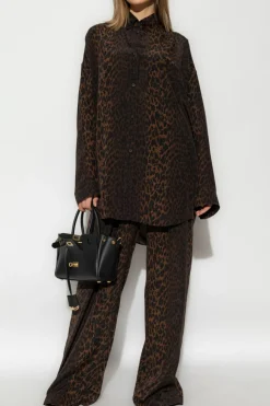 Balenciaga BROWN Shirt with animal motif