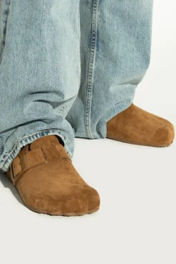 Balenciaga BROWN Suede slippers Sunday
