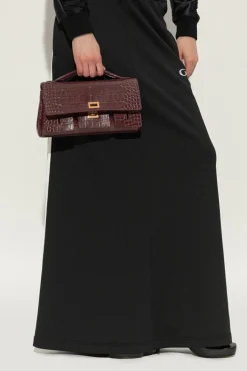 Balenciaga BURGUNDY Handbag "Bel Air"