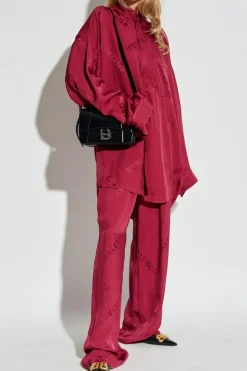 Balenciaga BURGUNDY 'Oversize' shirt