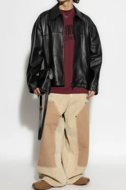 Balenciaga BURGUNDY T-shirt with logo