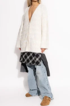 Balenciaga cream Cardigan with monogram