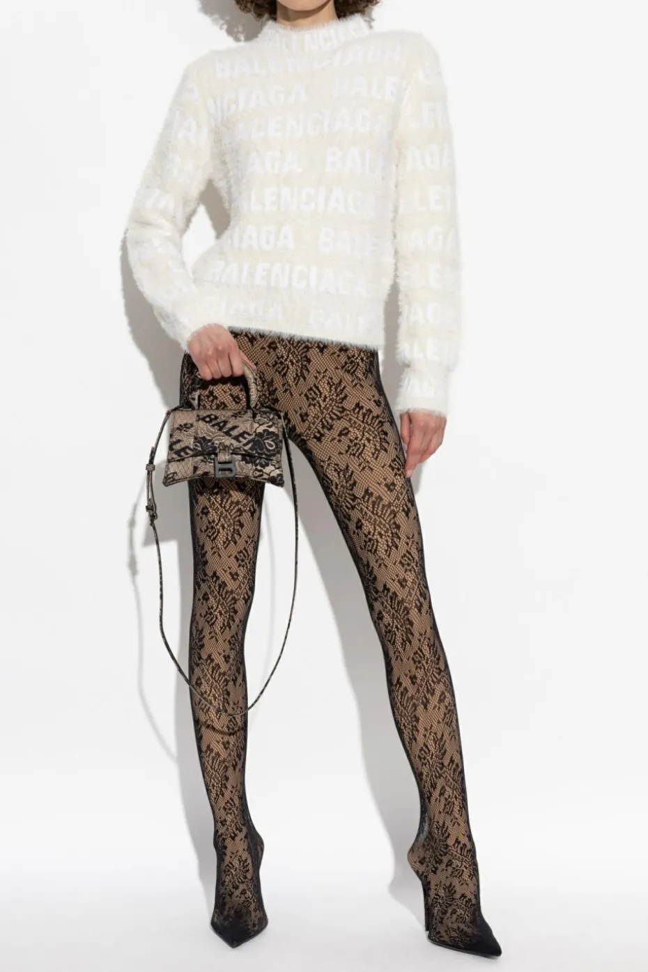 Balenciaga cream Monogram Sweater