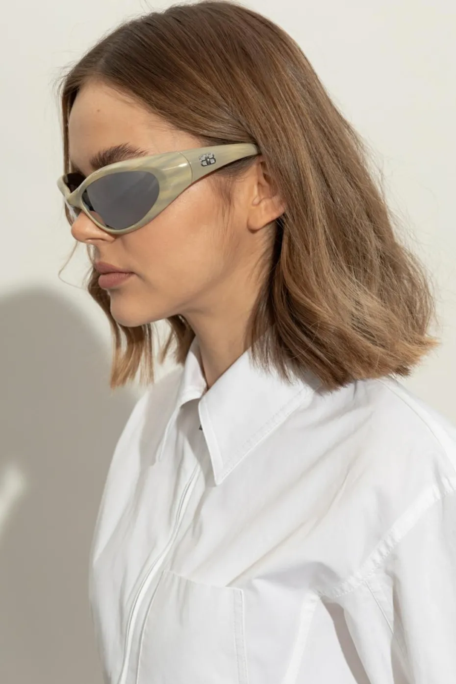 Balenciaga cream Sunglasses