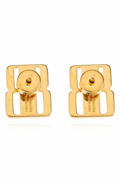 Balenciaga GOLD Earrings with logo