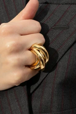 Balenciaga GOLD ‘Garage’ brass ring