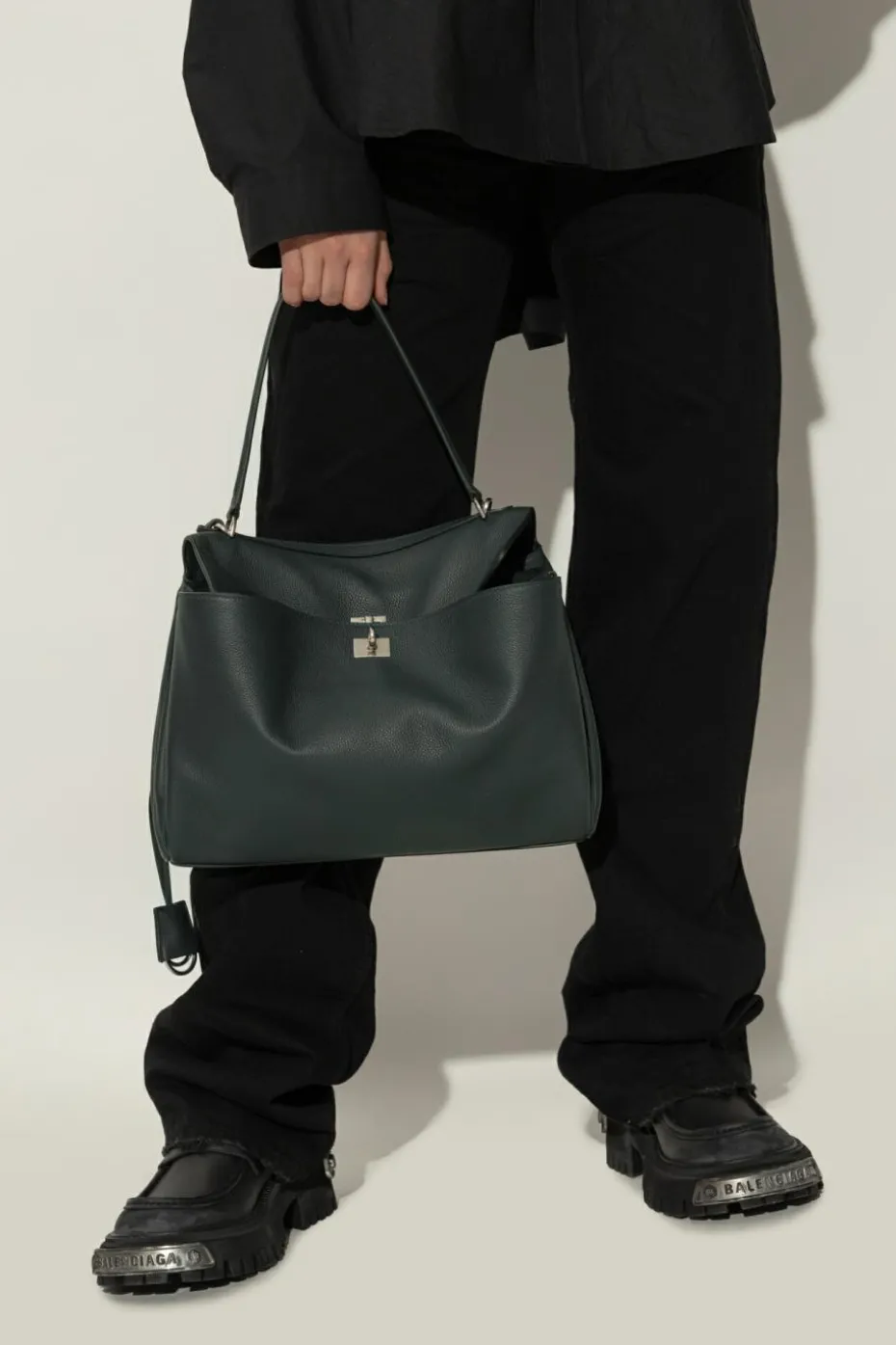 Balenciaga GREEN Handbag Rodeo Medium