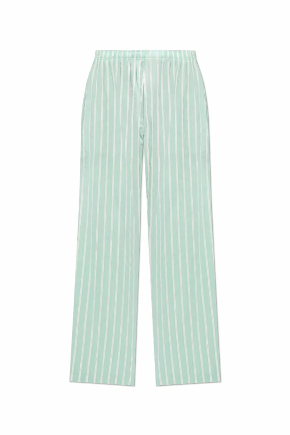 Balenciaga GREEN Loose-fit pants with a striped pattern