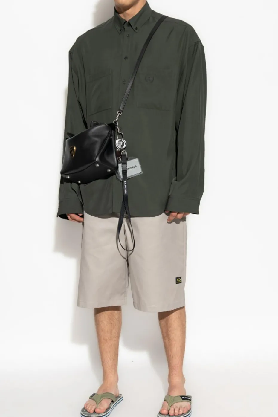 Balenciaga GREEN Shirt with logo