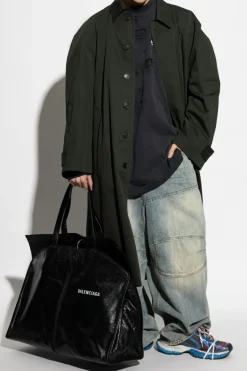 Balenciaga GREEN Tie-waist coat