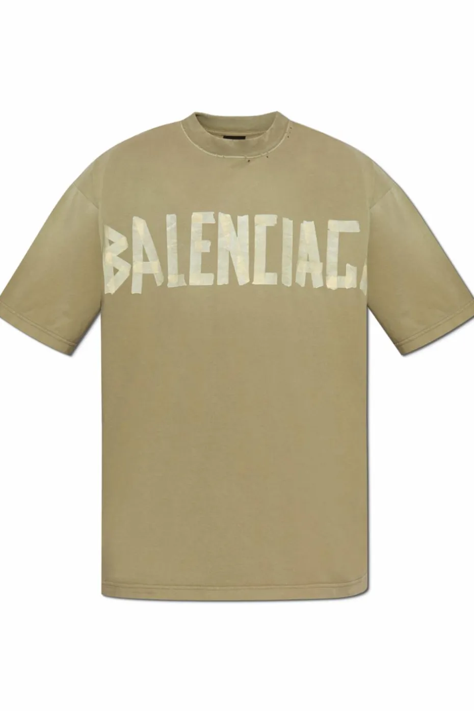 Balenciaga GREEN T-shirt with vintage effect