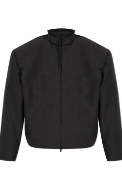 Balenciaga GREY Jacket with stand-up collar