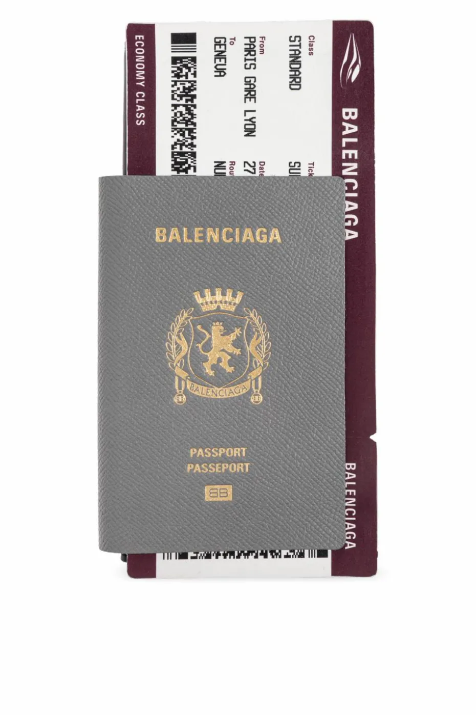 Balenciaga GREY Leather wallet