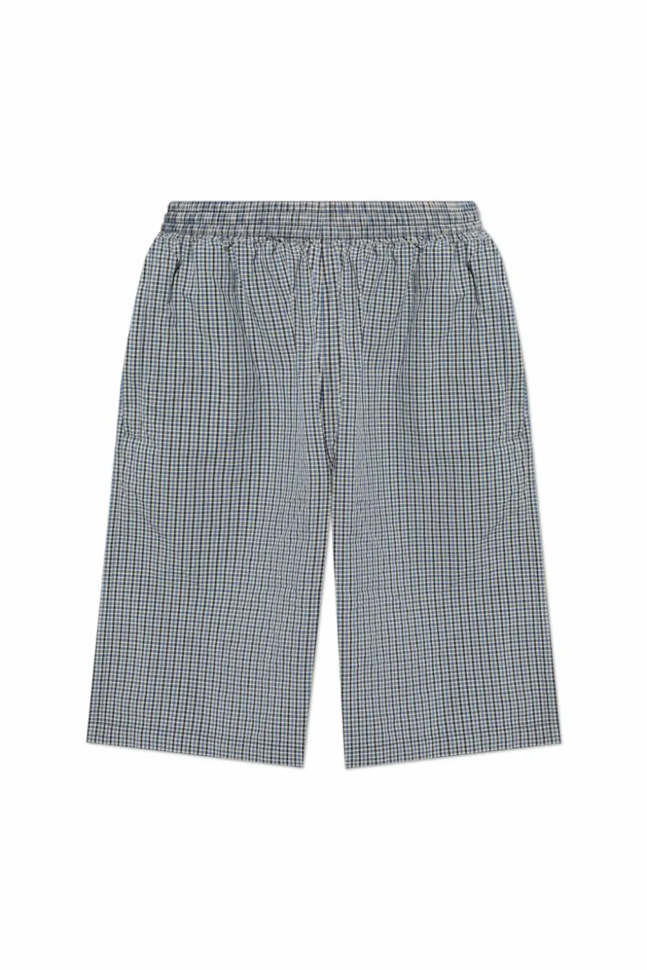 Balenciaga GREY Plaid-patterned shorts