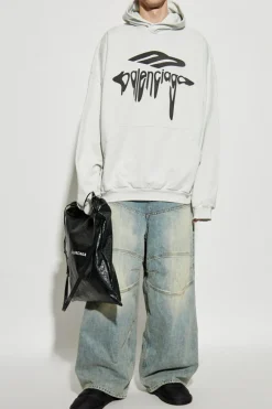 Balenciaga GREY Printed Sweatshirt