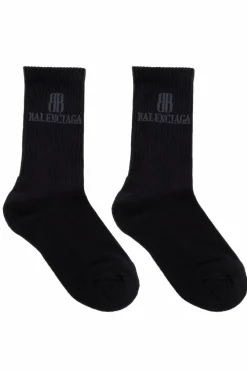 Balenciaga GREY Socks with logo