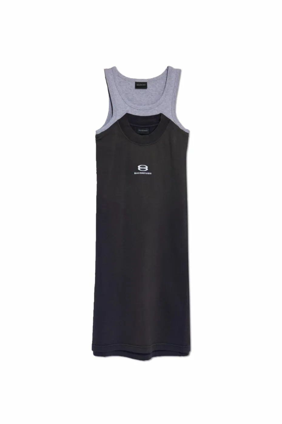 Balenciaga GREY Spaghetti Strap Top